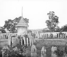 Ayutthaya, Siam (Thailand): the elephant corral, 1865-1866. Creator: John Thomson