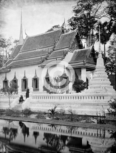 Ayutthaya, Siam (Thailand): the temple Wat Chumphon Nikayaram, 1865-1866. Creator: John Thomson.