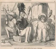 Ayant enfin trouvé le moyen d'ultiliser leurs loisirs!, 19th century. Creator: Honore Daumier