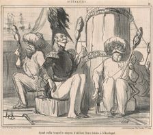 Ayant enfin trouvé le moyen d'ultiliser leurs loisirs!, 19th century. Creator: Honore Daumier