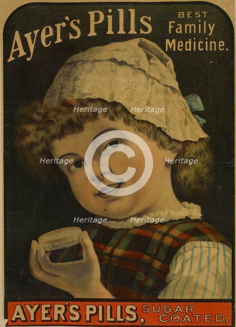 Ayer's pills. Best family medicine, c1895 - 1917. Creator: Unknown.