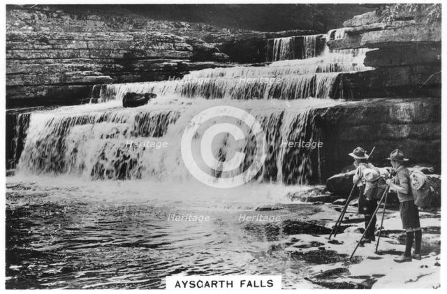 Aysgarth Falls, Wensleydale, Yorkshire Dales, 1937. Artist: Unknown