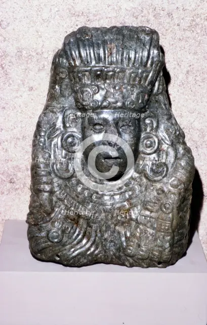 Aztec Jade Bust of Quetzalcoatl, 1360-1521. Artist: Unknown.