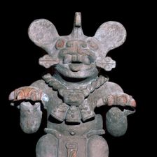 Aztec statuette of a bat-god