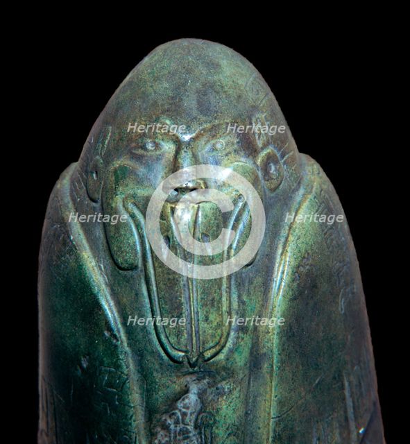 Aztec statuette of a duckbilled god. Artist: Unknown