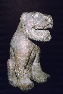 Aztec stonecarving of Jaguar, from Valley of Mexico, 1400-1521