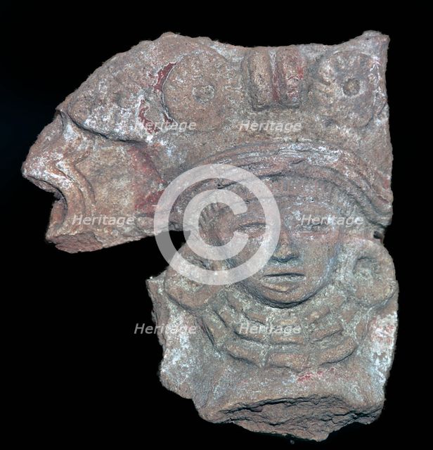 Aztec terracotta figure. Artist: Unknown