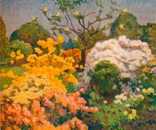 Azaleas, Kew Gardens c1914. Artist: Emile Claus