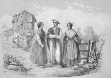Azcoitia and its surrounding area: the Basque Provinces 1852. Artist: Blanche Hennebutte-Feillet