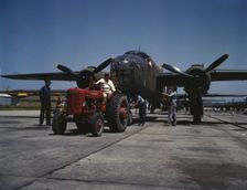 B-25 bomber planes at the North American Aviation, Incorporated..., Kansas City, Kansas, 1942. Creator: Alfred T Palmer