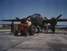 B-25 bomber planes at the North American Aviation, Incorporated..., Kansas City, Kansas, 1942. Creator: Alfred T Palmer