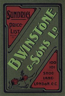 B. Winstone & Sons Ltd. advertisement 1907
