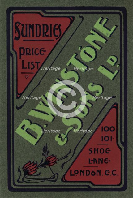 'B. Winstone & Sons Ltd. advertisement', 1907. Artist: Unknown.