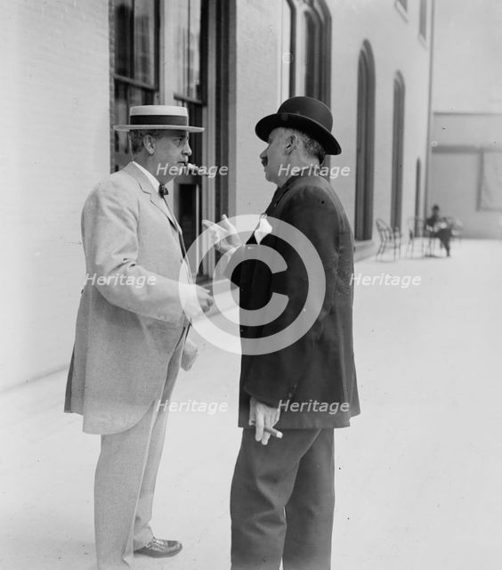 B.B. Odell with unidentified gentleman, 1910. Creator: Bain News Service.