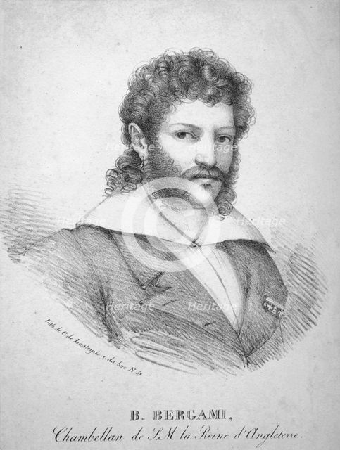 'B. Bergami', c1820. Creator: Charles-Philibert de Lasteyrie.