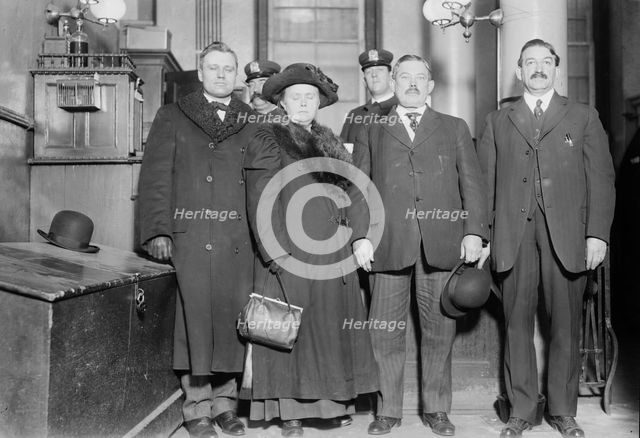 B.G. Lewis, Dr. Kath. Davis, Dr. J.A. Campbell, Warden P.A. Mallon, between c1910 and c1915. Creator: Bain News Service.