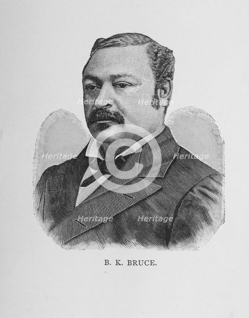 B. K. Bruce, 1887. Creator: Unknown.