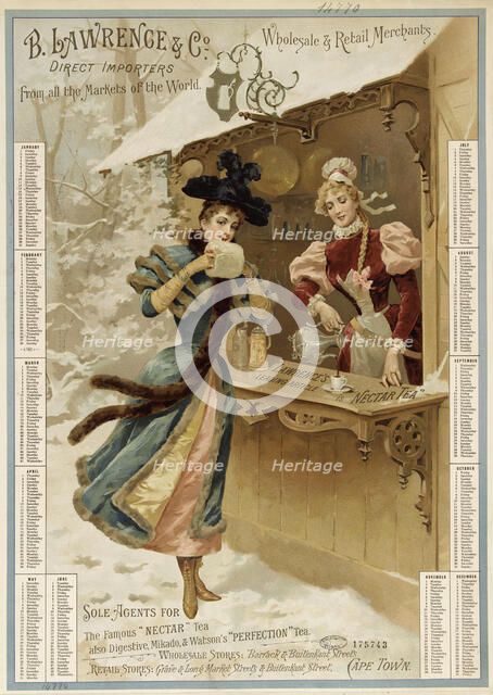 B. Lawrence & C°. Nectar tea, 1896. Creator: Anonymous.