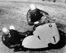 BMW Motorbike and sidecar combination, 1958