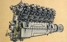 BMW VIIa aircraft engine, 1920s, (1932). Creator: Unknown