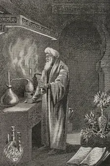 bn Zuhr, (c1092-c1162), Andalusi physician, philosopher and poet, 1890. Creator: Joan Serra y Pausas
