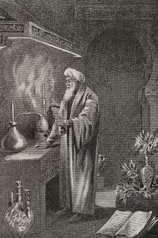 bn Zuhr, (c1092-c1162), Andalusi physician, philosopher and poet, 1890. Creator: Joan Serra y Pausas