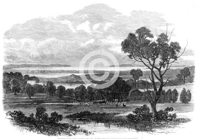 Botany Bay, New South Wales, with Botany Heads in the distance, 1865. Creator: Unknown.