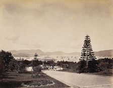 Botanical Gardens, Hong Kong, looking north to the harbour, c1873. Creator: William Pryor Floyd