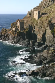 Botallack Mine engine houses, Cornwall. Creator: Peter Thompson