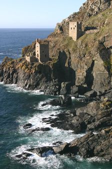 Botallack Mine engine houses, Cornwall. Creator: Peter Thompson