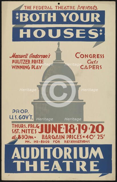 Both Your Houses, Oakland, CA, 1936. Creator: Unknown.