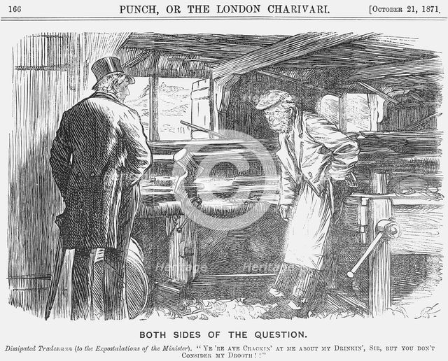 'Both Sides of the Question', 1871.  Creator: Unknown.