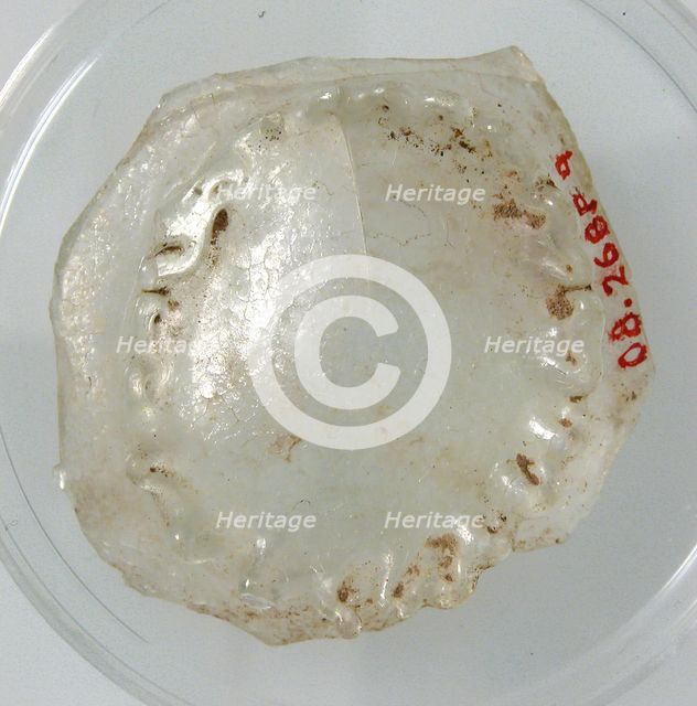 Bottom of a Vessel with Foot, Coptic, 4th-early 5th century. Creator: Unknown.