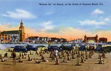 Bottoms Up for Beauty on the Sands of Daytona Beach, Florida USA, 1940
