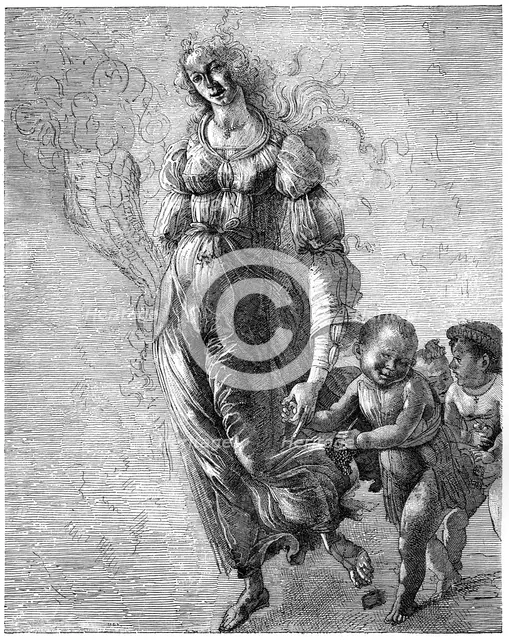 Botticelli's 'Abundance', 1882. Artist: Unknown