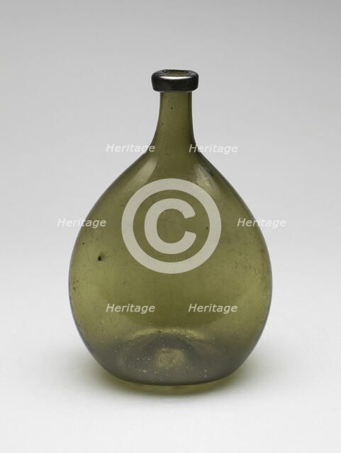 Bottle, 1821/29. Creator: Mantua Glass.