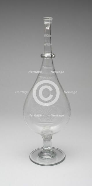 Bottle, 1850/60. Creator: New England Glass Company.