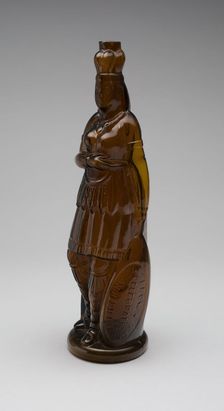 Bottle, 1867/75. Creator: Whitney Brothers Glass Works