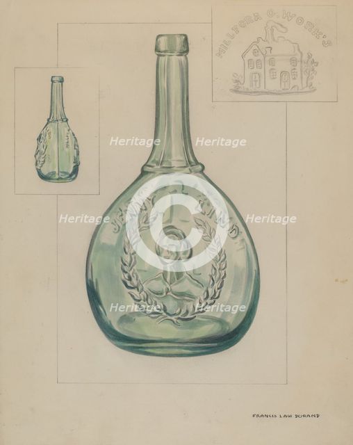 Bottle, 1935/1942. Creator: Francis Law Durand.