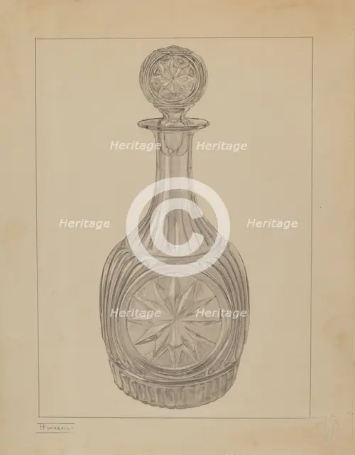 Bottle, 1935/1942. Creator: Frank Fumagalli.