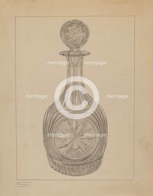 Bottle, 1935/1942. Creator: Frank Fumagalli.