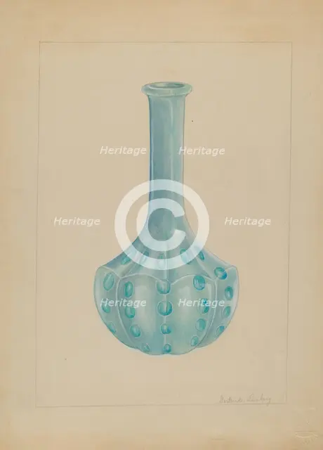 Bottle, 1935/1942. Creator: Gertrude Lemberg.