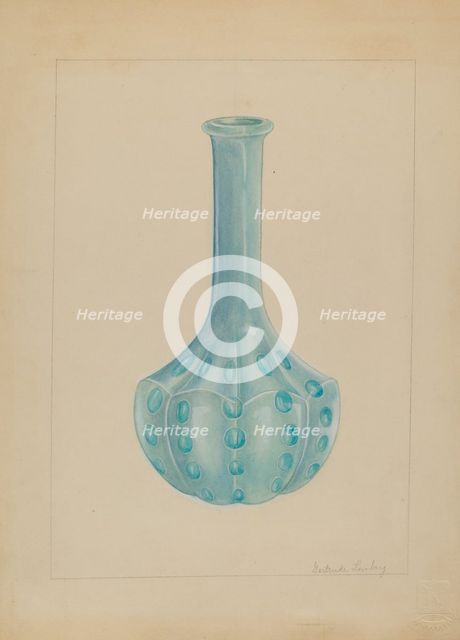 Bottle, 1935/1942. Creator: Gertrude Lemberg.
