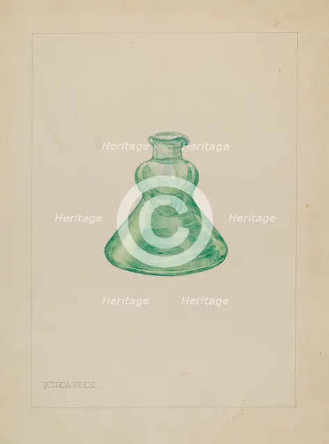 Bottle, 1935/1942. Creator: Jessica Price.