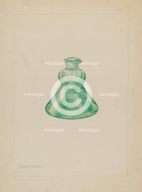 Bottle, 1935/1942. Creator: Jessica Price.