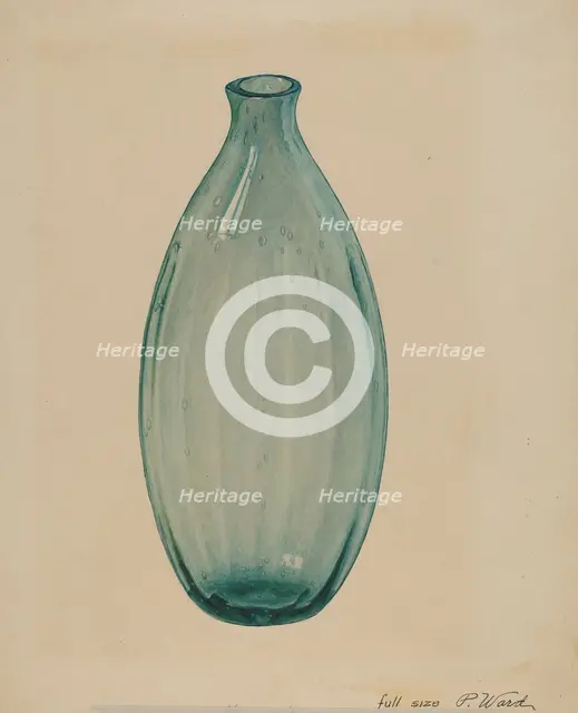 Bottle, 1935/1942. Creator: Paul Ward.