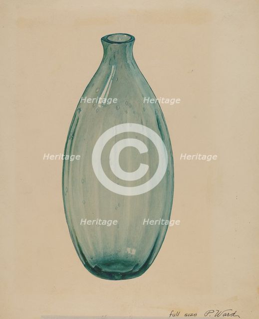 Bottle, 1935/1942. Creator: Paul Ward.