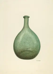 Bottle, 1935/1942. Creator: V. L. Vance