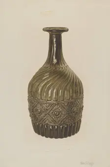 Bottle, 1935/1942. Creator: Van Silvay