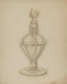 Bottle, 1935/1942. Creator: Van Silvay